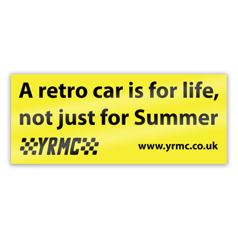 Retro Car For Life Sticker