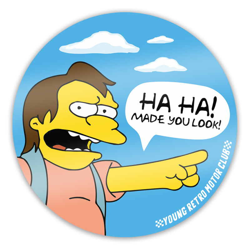 Made You Look Sticker
