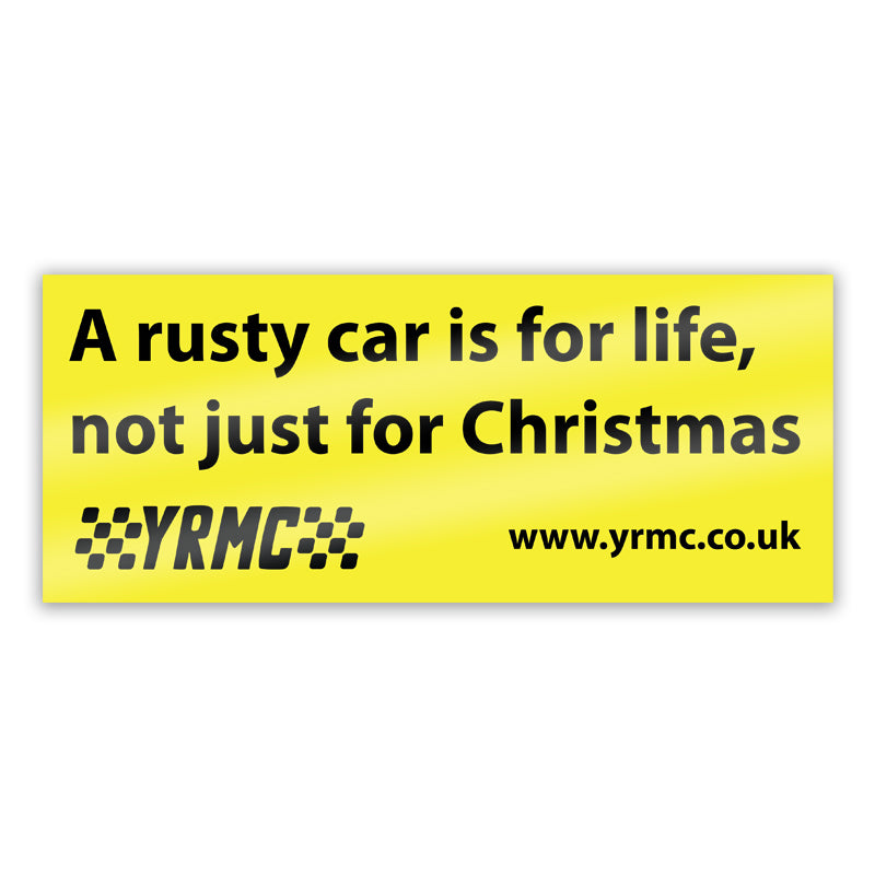 Rusty Car For Life Sticker