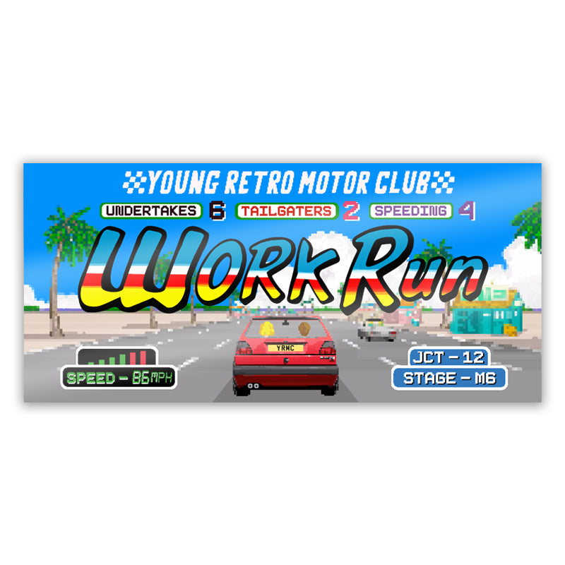 Work Run Sticker
