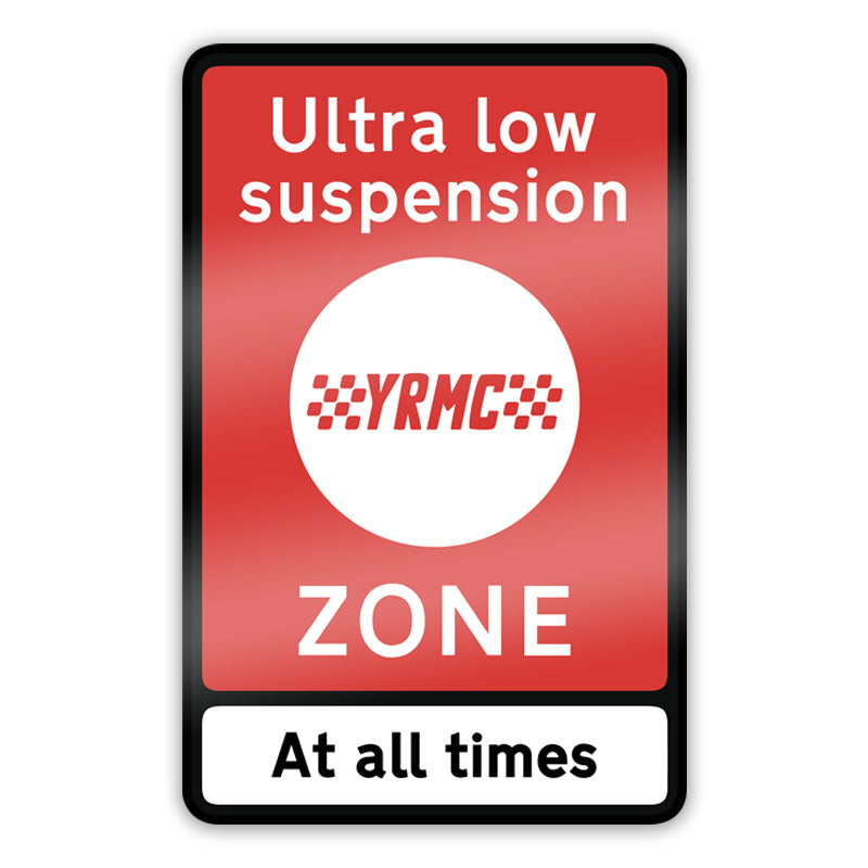 Low Suspension Zone Sticker