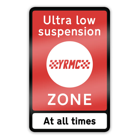 Low Suspension Zone Sticker