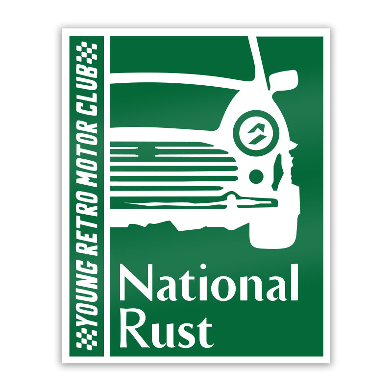 National Rust Sticker – Young Retro Motor Club