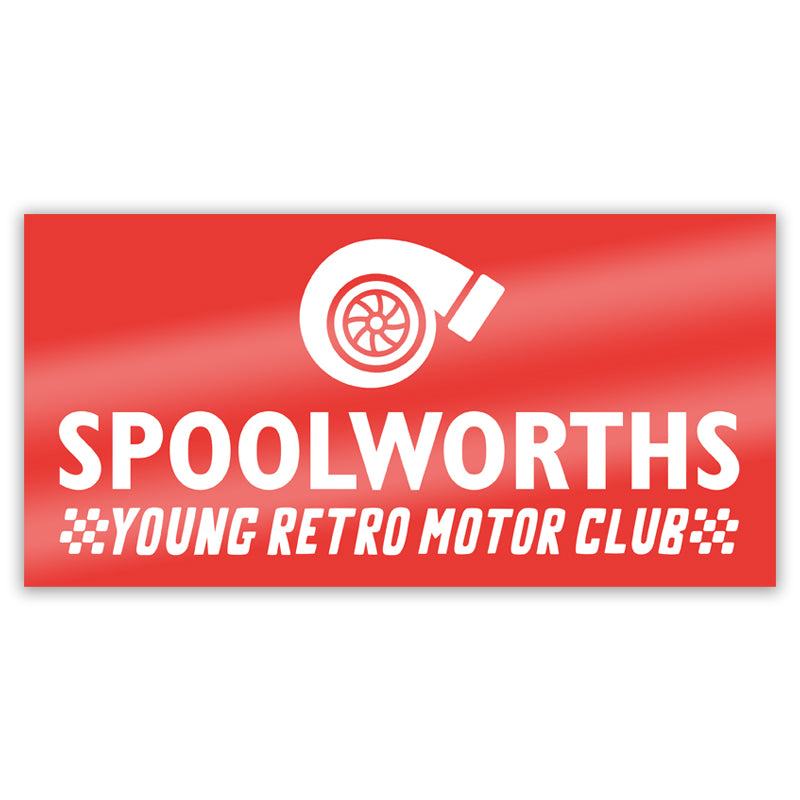 Spoolworths Sticker – Young Retro Motor Club