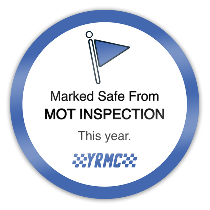 Marked Safe Mot Sticker – Young Retro Motor Club