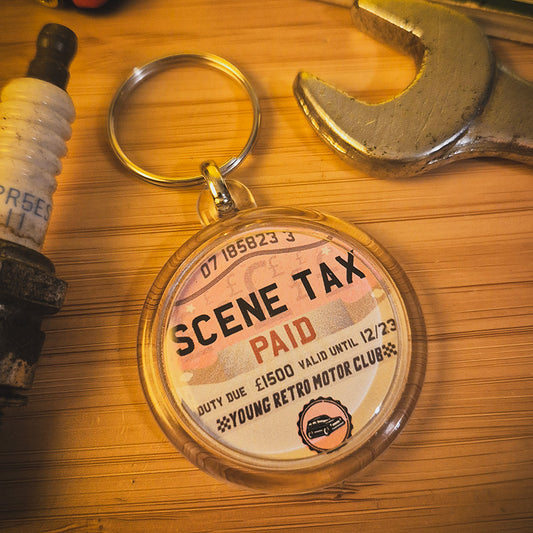 Scene Tax Paid Keyring